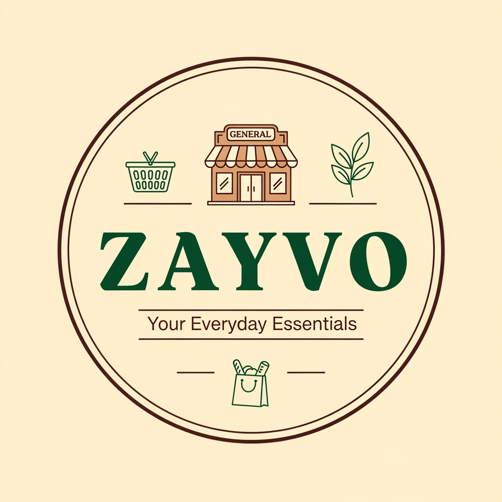 AI Design for creat a logo the name ZAYVO for my general store