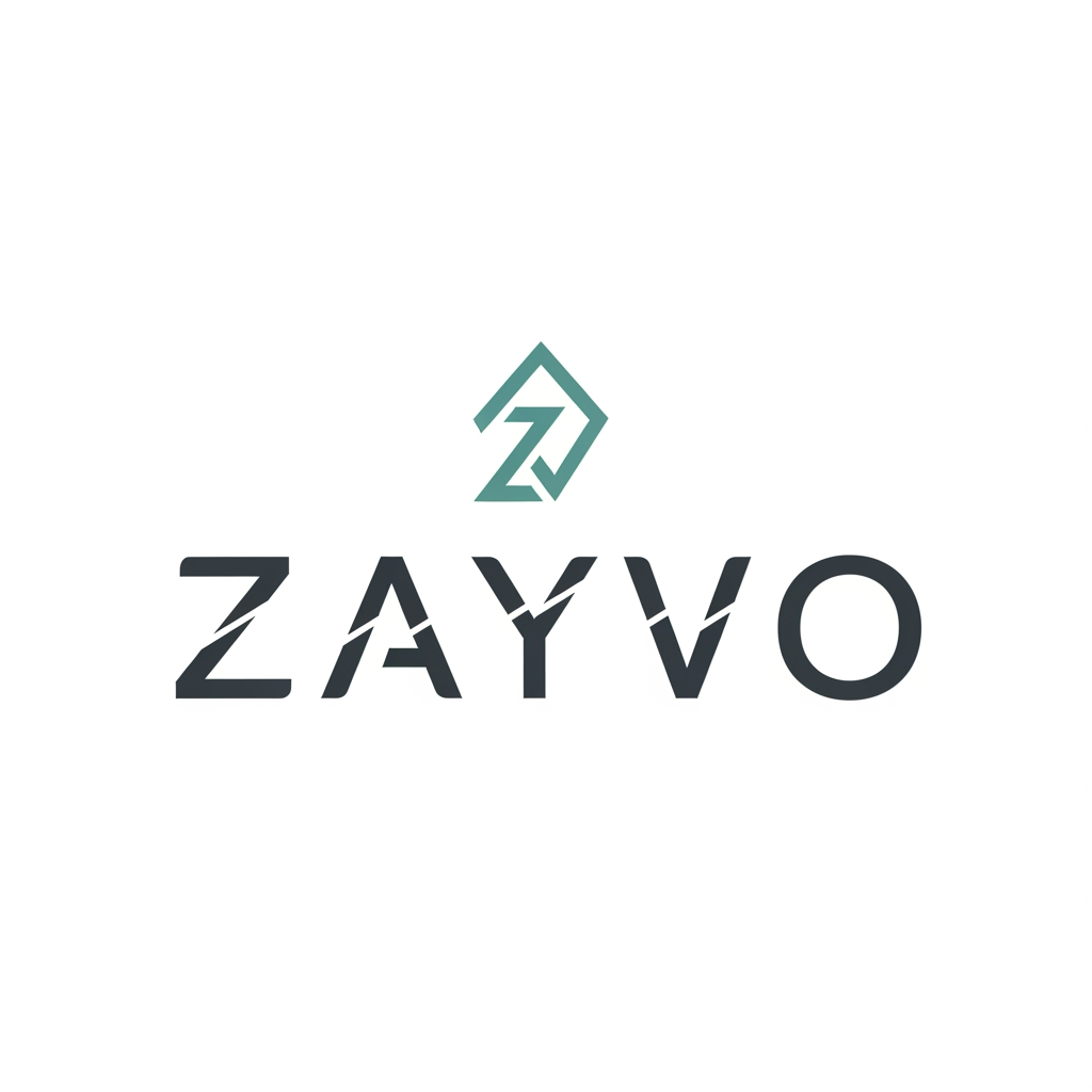 AI Design for creat a logo the name ZAYVO for my shopify store simple and branding
