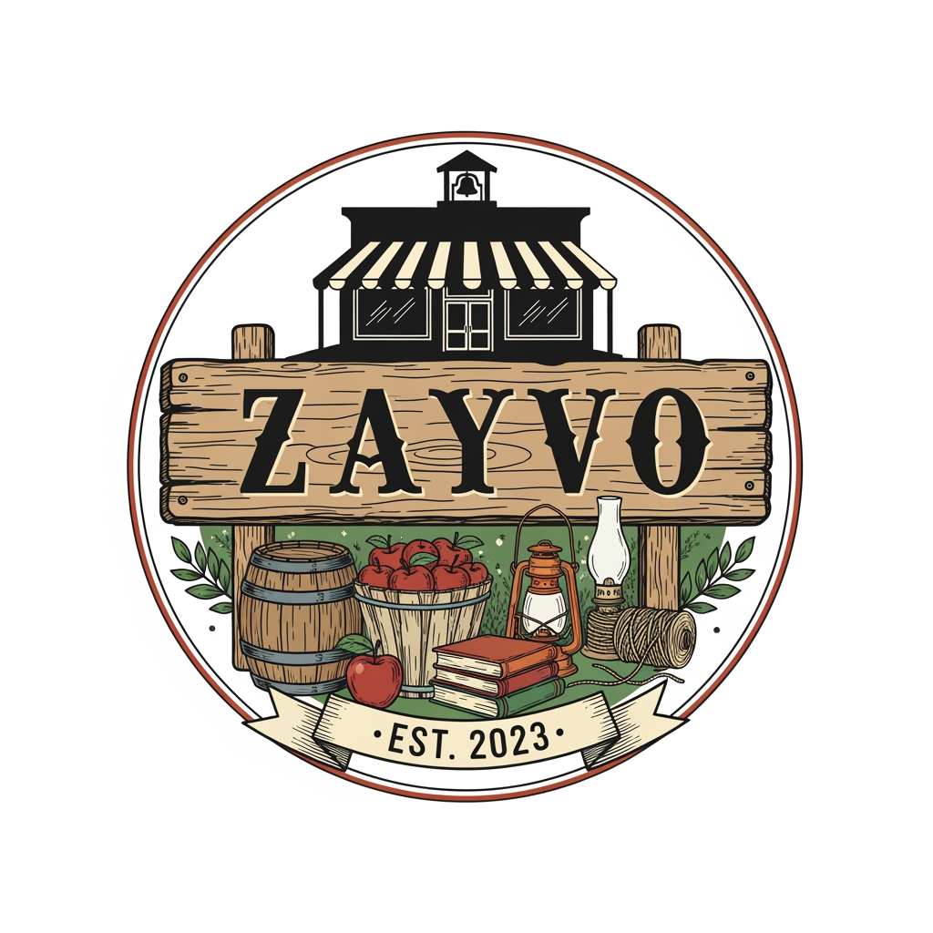 AI Design for creat a logo the name ZAYVO for my general store