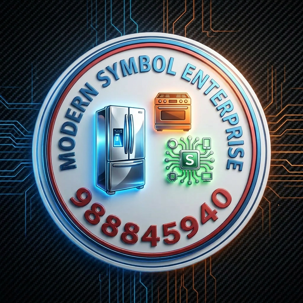 AI Design for my buisneess is fridge /stove electronic item sell design in this base litely futurastics