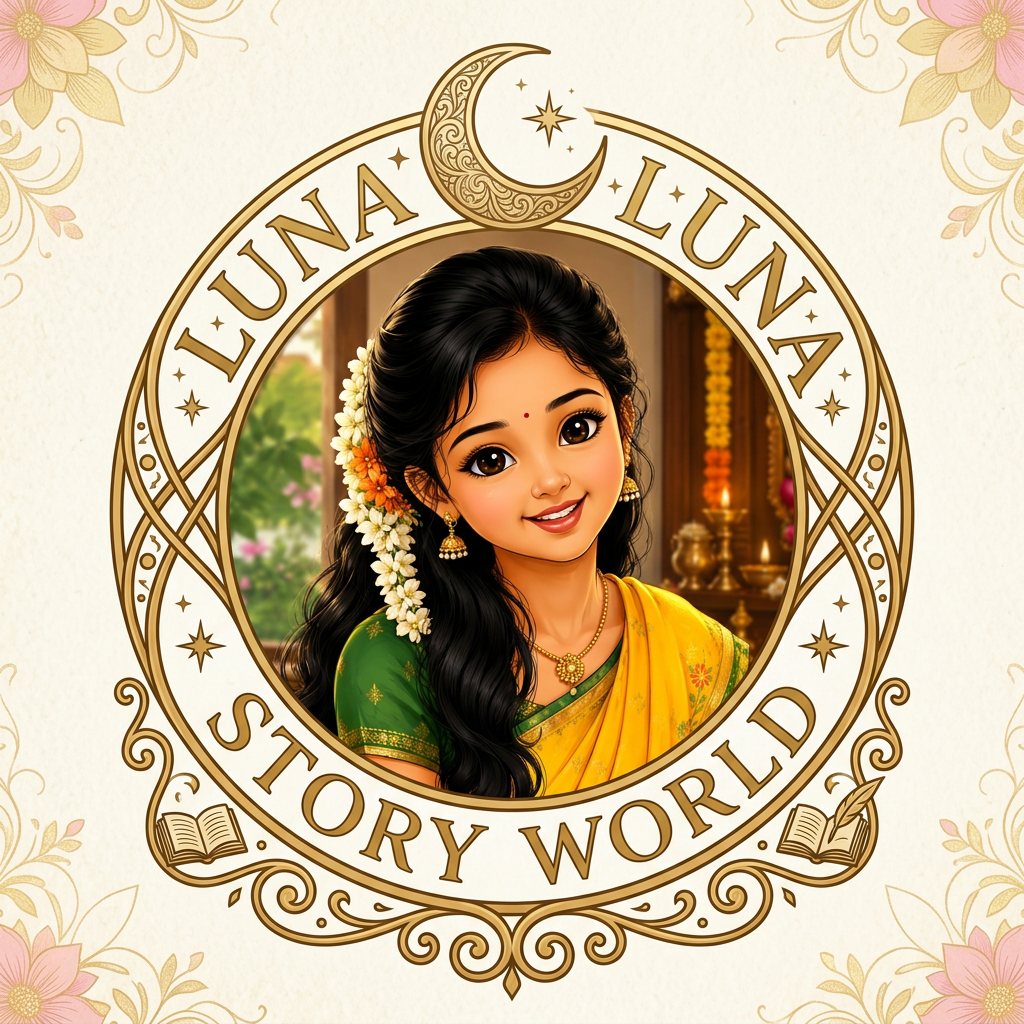 AI Design for i need to create a logo and the name luna story world