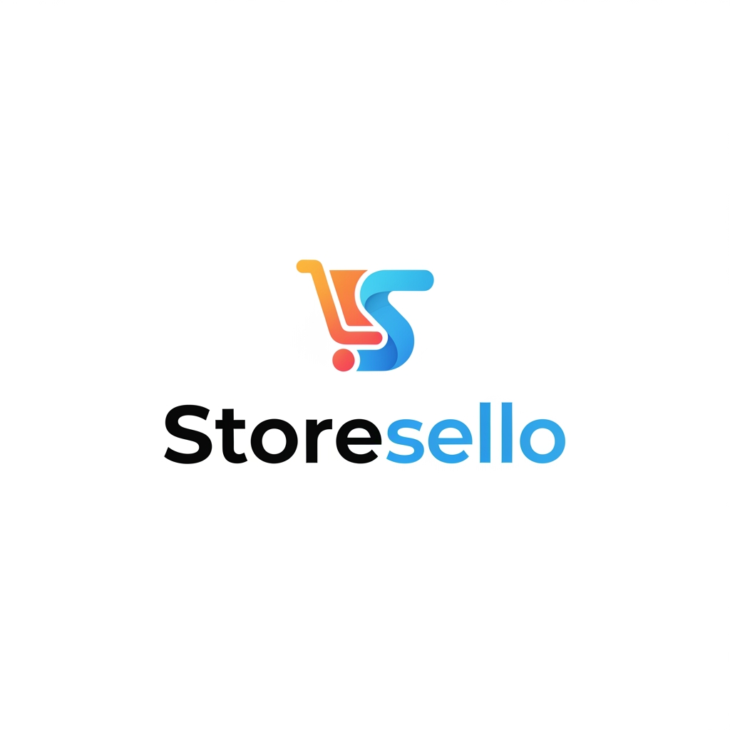 AI Design for amar compy er nam storesello sass model ecommr er jonno e rmoto logo lagbe but shophy er mot ona onno creative way te kor clean hoite hobe