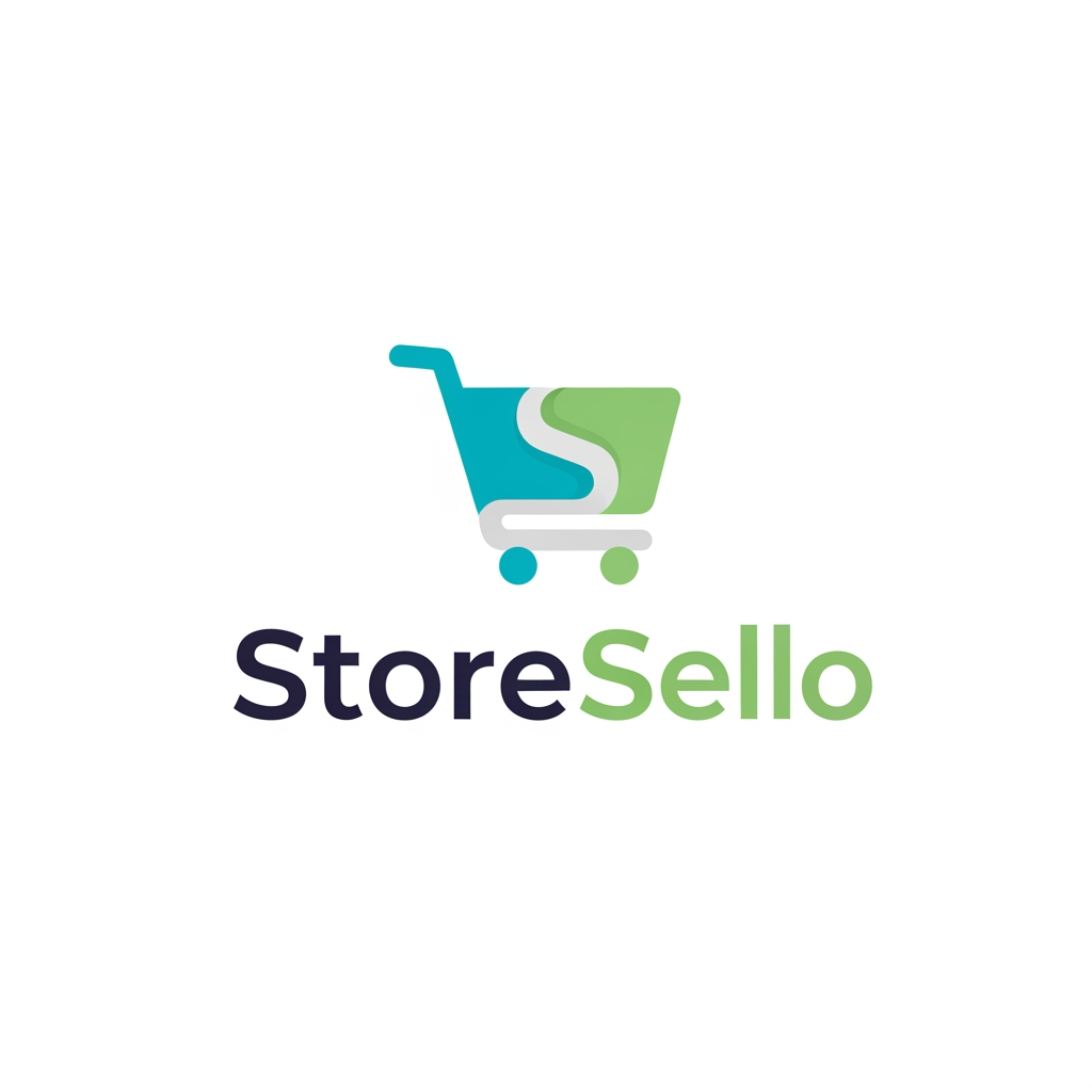 AI Design for amar compy er nam storesello sass model ecommr er jonno e rmoto logo lagbe but shophy er mot ona onno creative way te kor clean hoite hobe