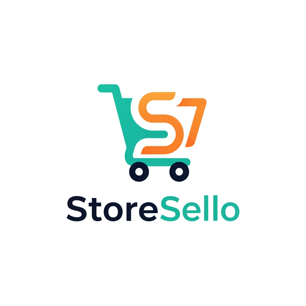 AI Design for amar compy er nam storesello sass model ecommr er jonno e rmoto logo lagbe but shophy er mot ona onno creative way te kor clean hoite hobe