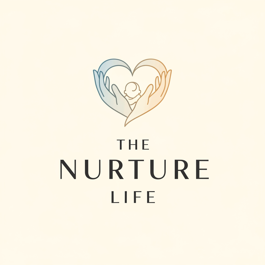 AI Design for create me a high and professional logo for my baby clothing and care brand named THE NURTURE LIFE needs to be look premium