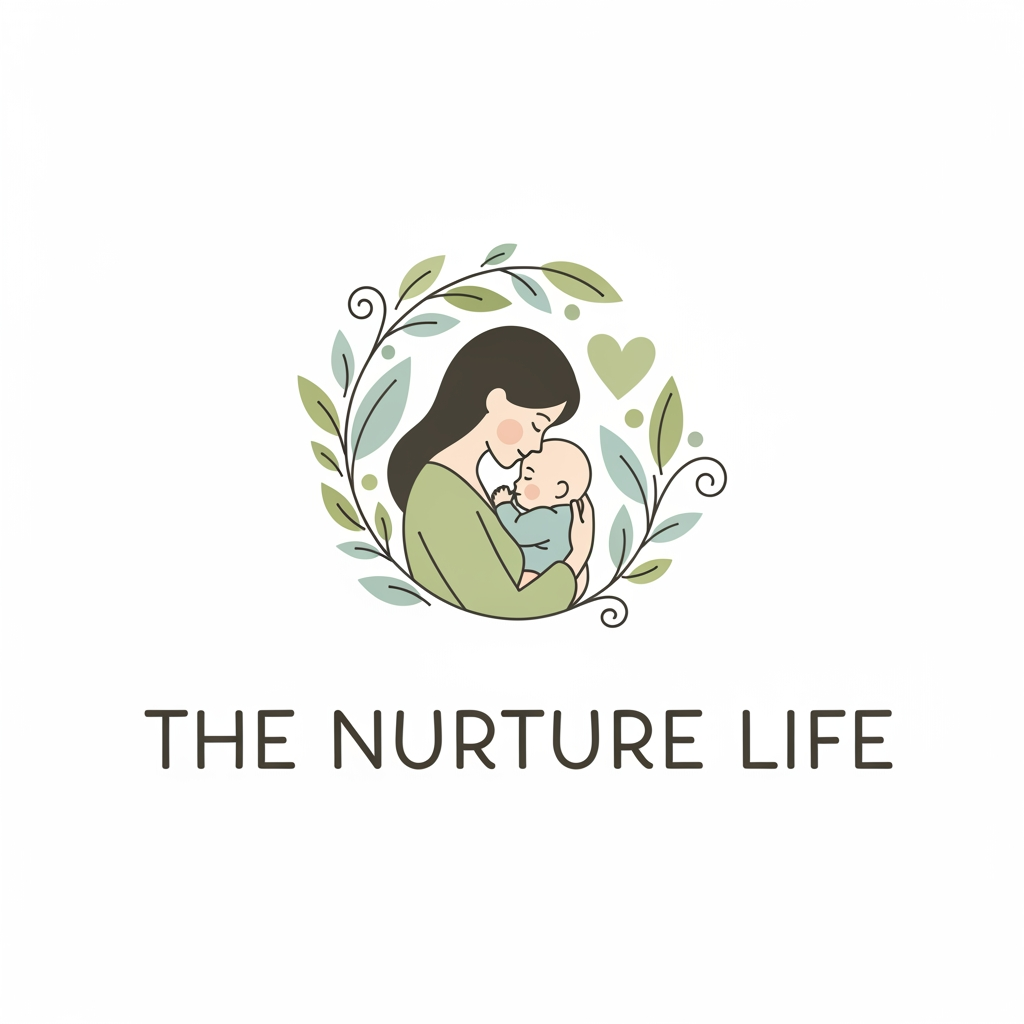 AI Design for create me a logo for my baby clothing and care brand named THE NURTURE LIFE