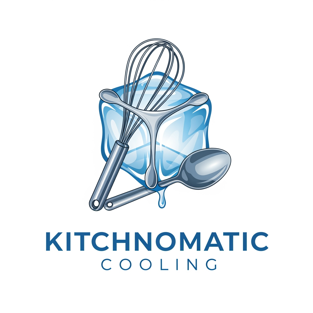 AI Design for create a logo kitchnomatic cooling generte