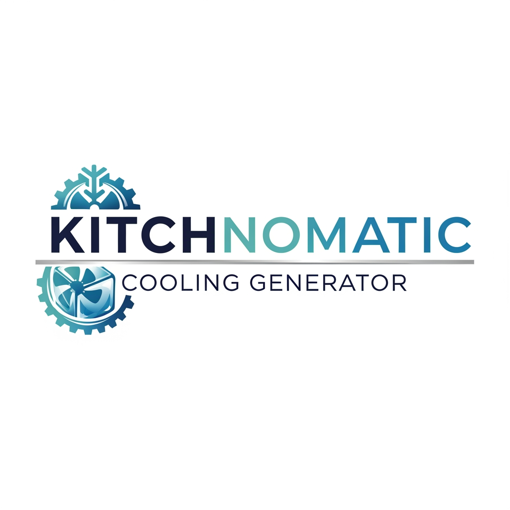 AI Design for create a logo kitchnomatic cooling generte