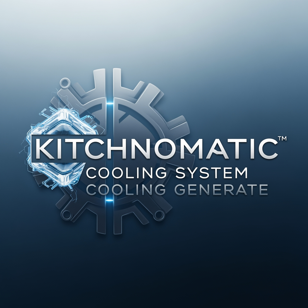 AI Design for create a logo kitchnomatic cooling generte