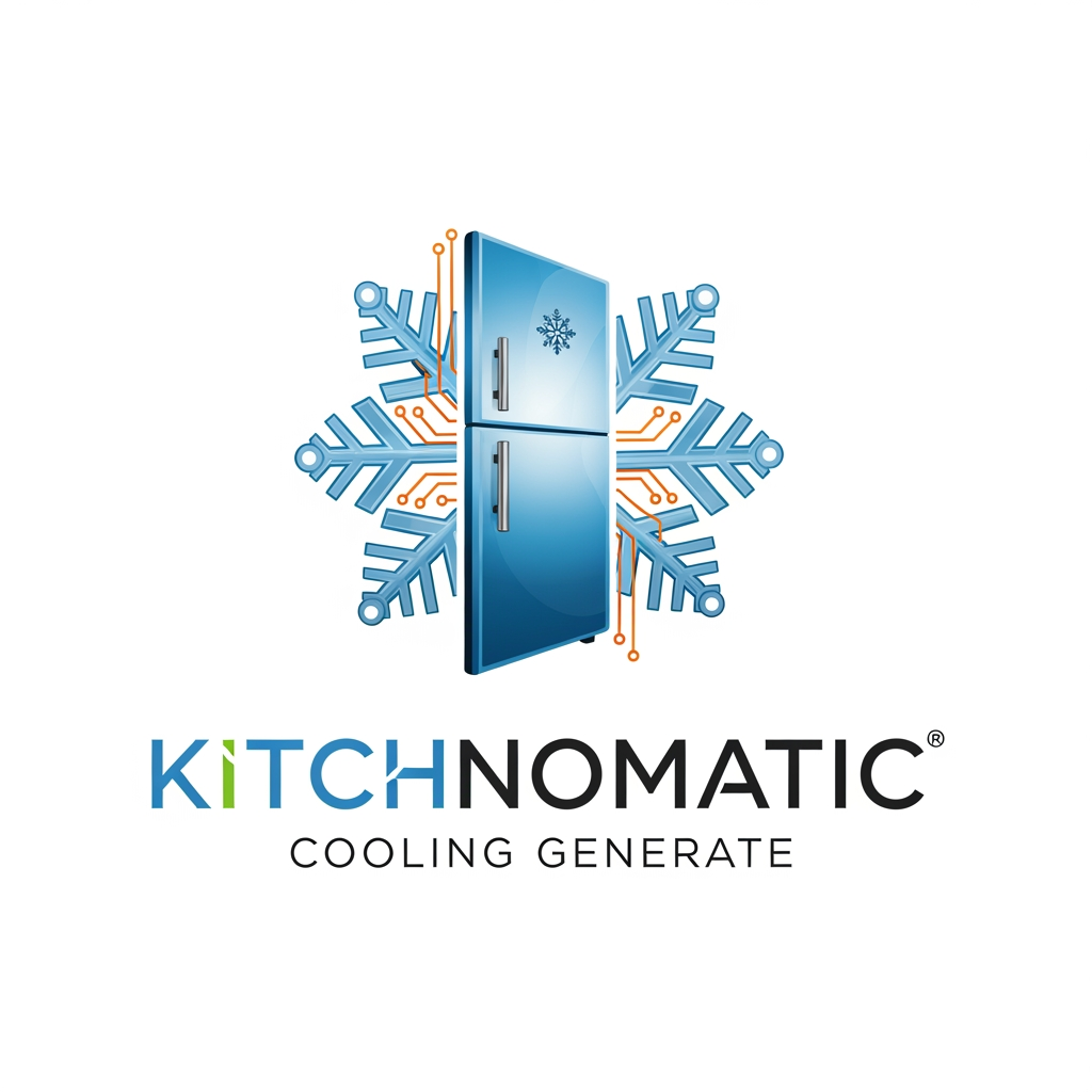 AI Design for create a logo kitchnomatic cooling generte