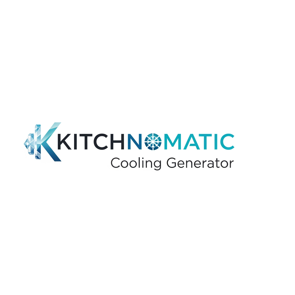 AI Design for create a logo kitchnomatic cooling generte