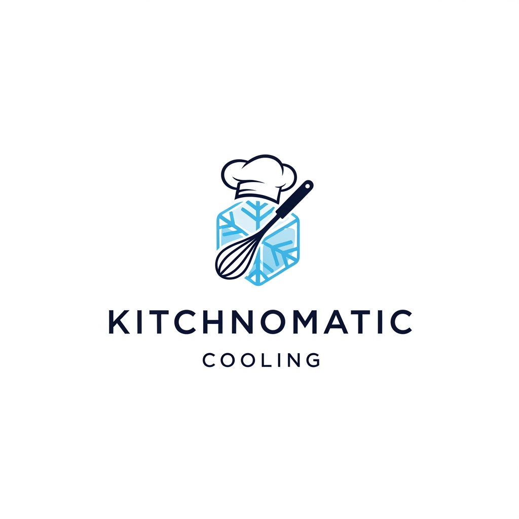 AI Design for create a logo kitchnomatic cooling generte