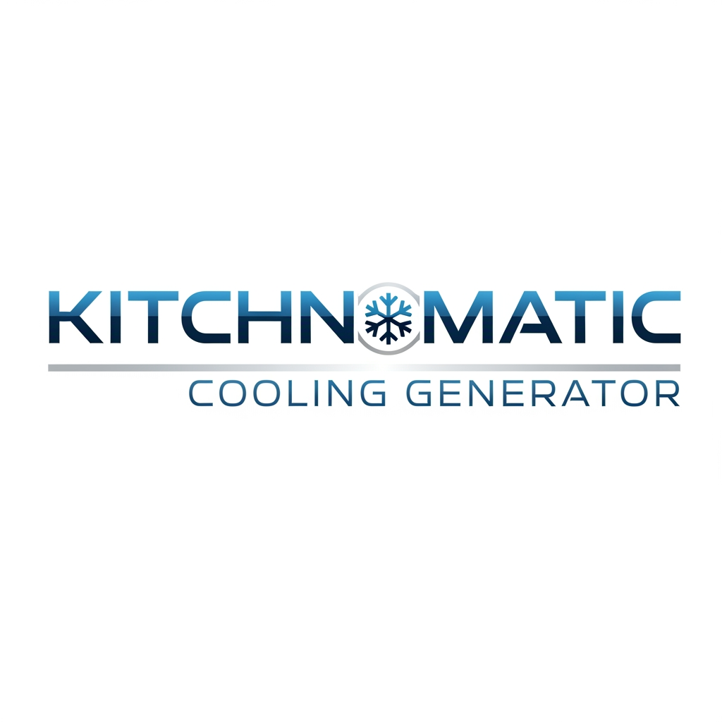 AI Design for create a logo kitchnomatic cooling generte
