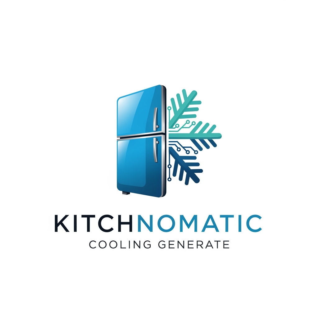 AI Design for create a logo kitchnomatic cooling generte