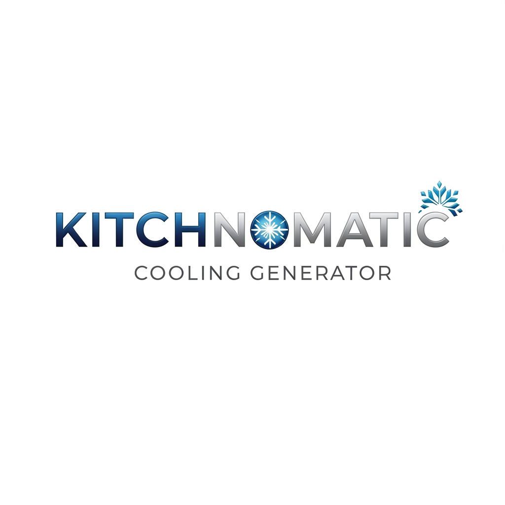AI Design for create a logo kitchnomatic cooling generte