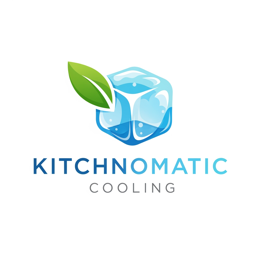 AI Design for create a logo kitchnomatic cooling generte