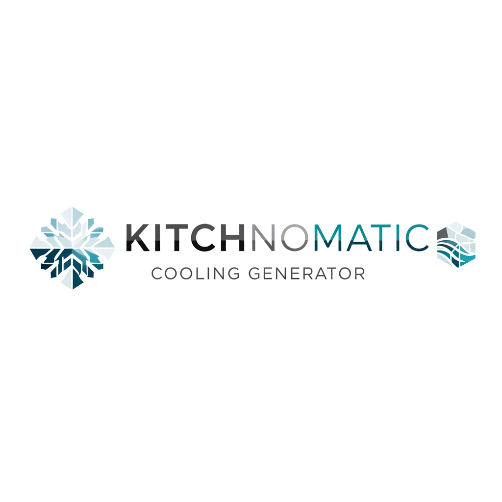 AI Design for create a logo kitchnomatic cooling generte