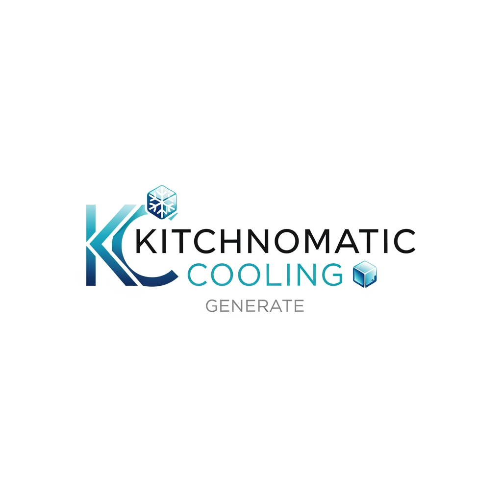 AI Design for create a logo kitchnomatic cooling generte