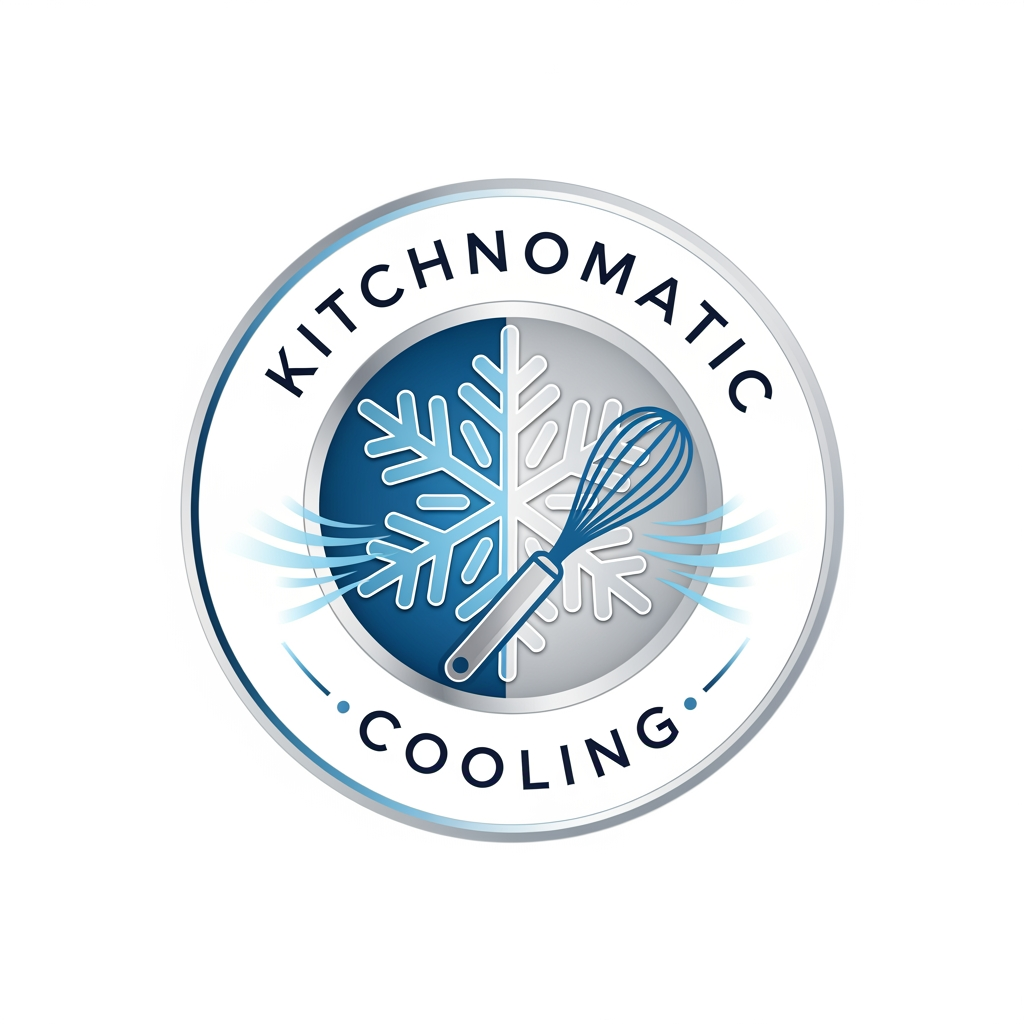 AI Design for create a logo kitchnomatic cooling generte