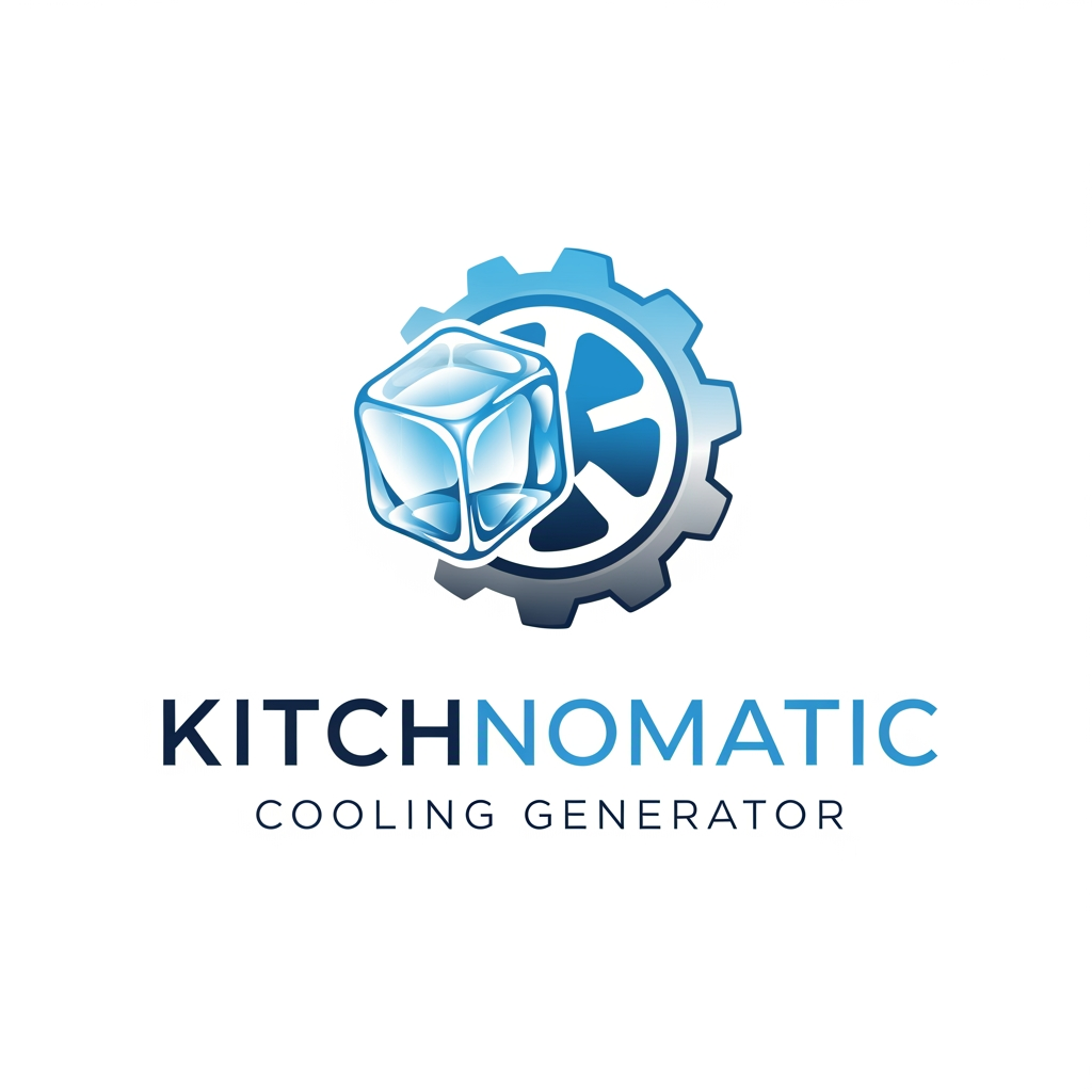 AI Design for create a logo kitchnomatic cooling generte