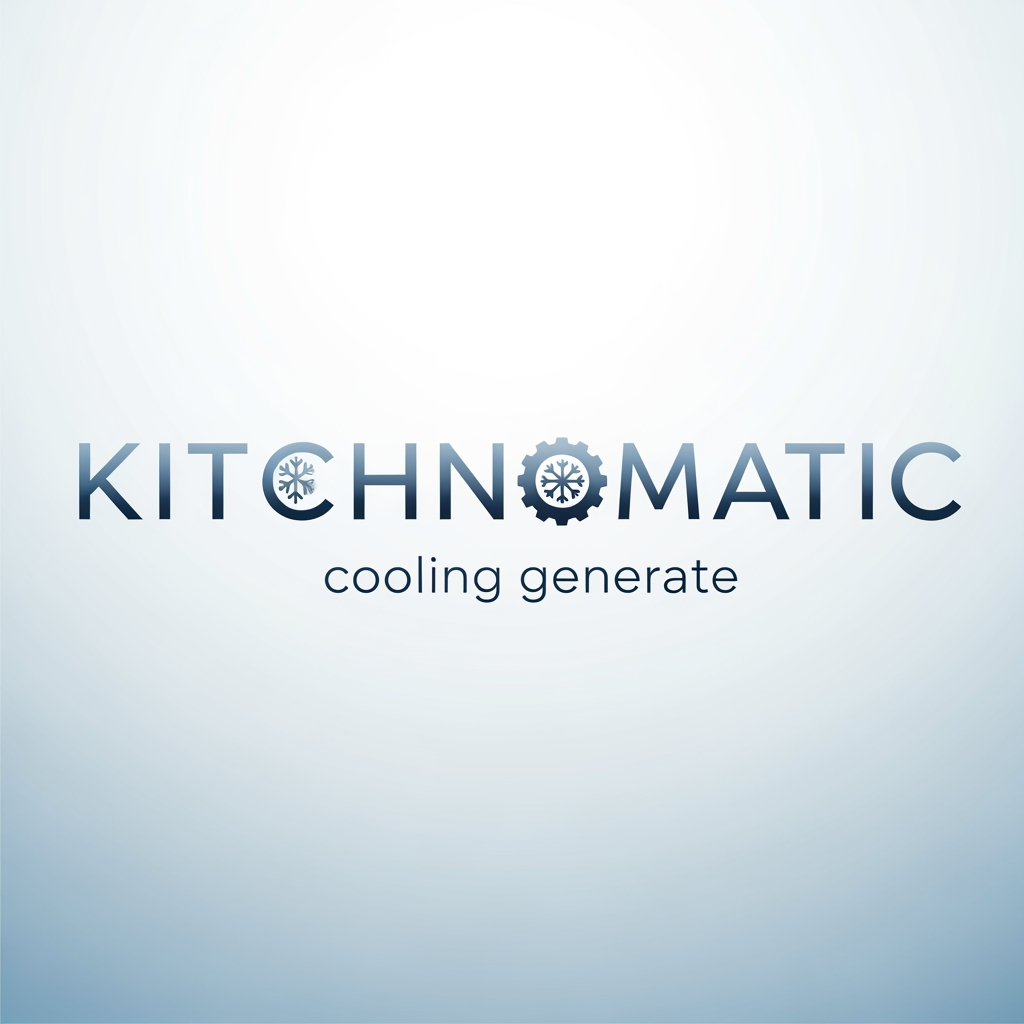 AI Design for create a logo kitchnomatic cooling generte