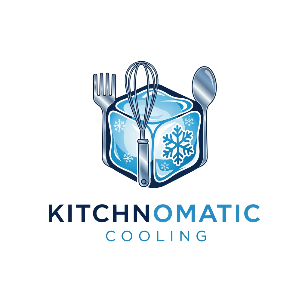 AI Design for create a logo kitchnomatic cooling generte