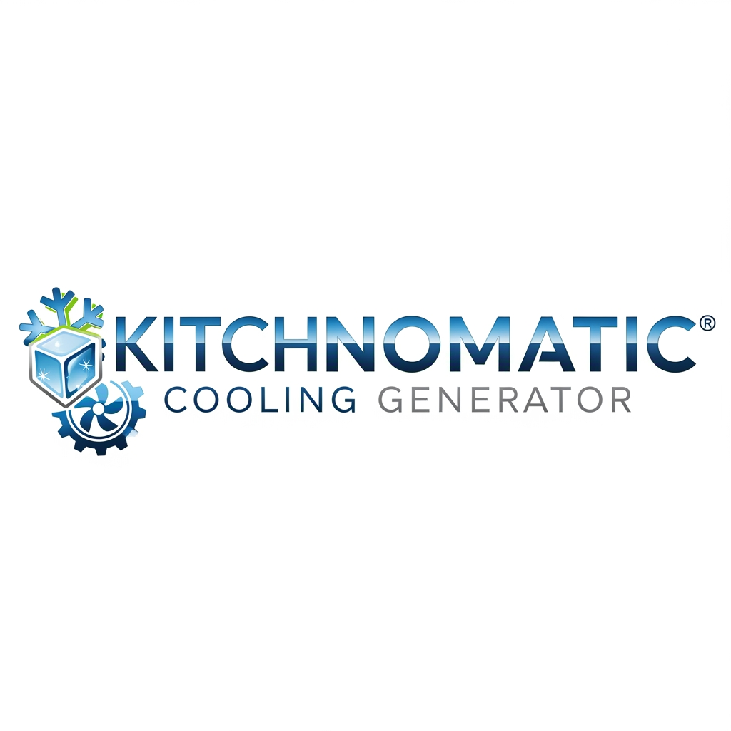 AI Design for create a logo kitchnomatic cooling generte