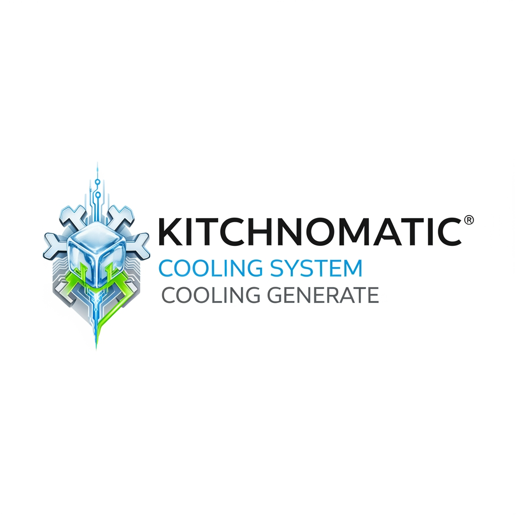 AI Design for create a logo kitchnomatic cooling generte