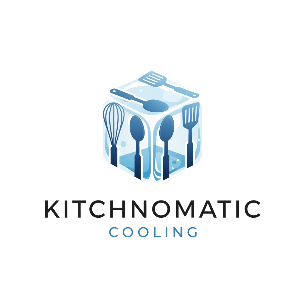 AI Design for create a logo kitchnomatic cooling generte