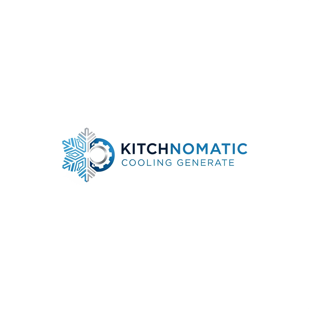 AI Design for create a logo kitchnomatic cooling generte