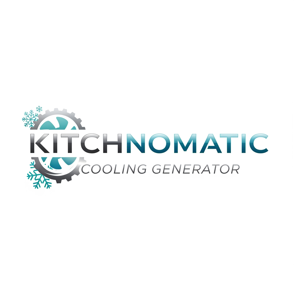 AI Design for create a logo kitchnomatic cooling generte