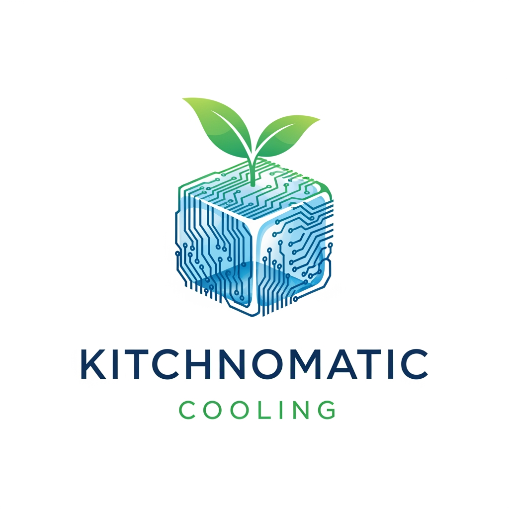 AI Design for create a logo kitchnomatic cooling generte