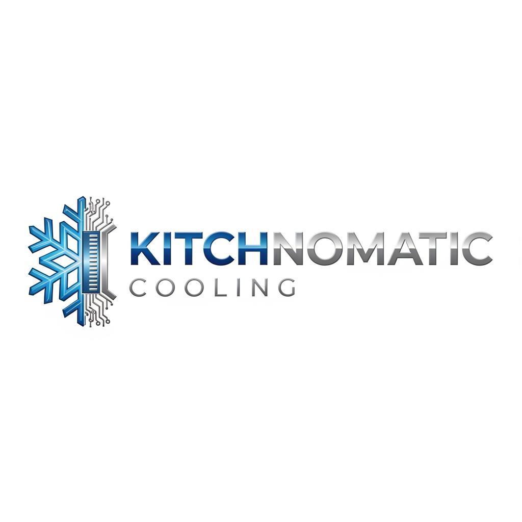 AI Design for create a logo kitchnomatic cooling generte