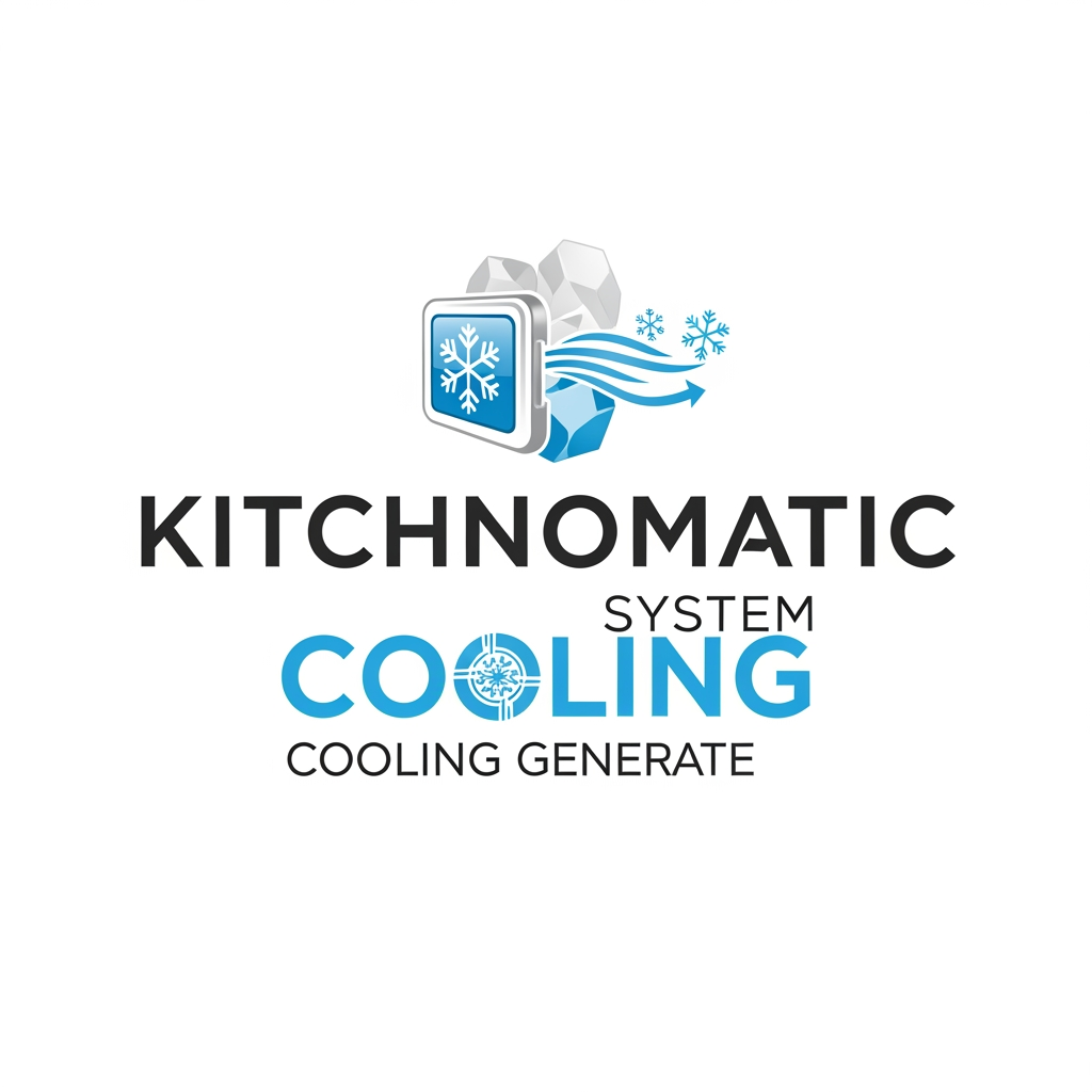 AI Design for create a logo kitchnomatic cooling generte