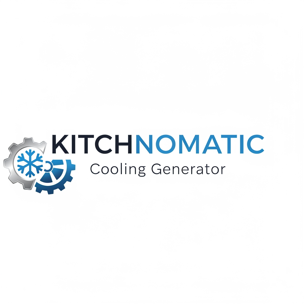 AI Design for create a logo kitchnomatic cooling generte