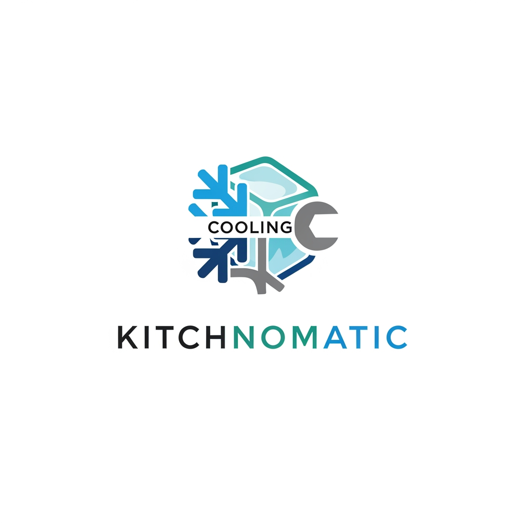 AI Design for create a logo kitchnomatic cooling generte