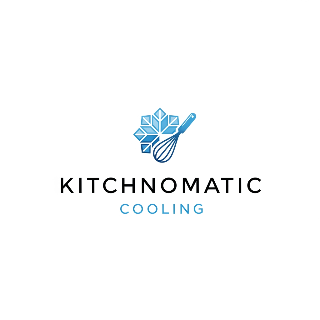 AI Design for create a logo kitchnomatic cooling generte