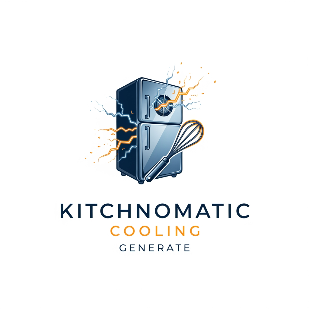 AI Design for create a logo kitchnomatic cooling generte