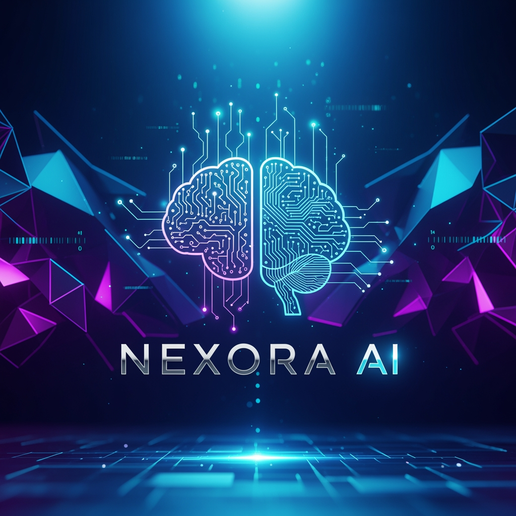 AI Design for i have company name " Nexora Ai" Industry: Artificial Intelligence & Technology
Brand Overview:
Nexora AI is a cutting-edge technology company that develops AI-powered software for businesses. Its solutions automate workflows, improve productivity, and enable smarter decision-making.
Target Audience:
Startups
Enterprises
Tech companies
Business owners
Brand Personality:
Innovative
Intelligent
Modern
Reliable
Futuristic