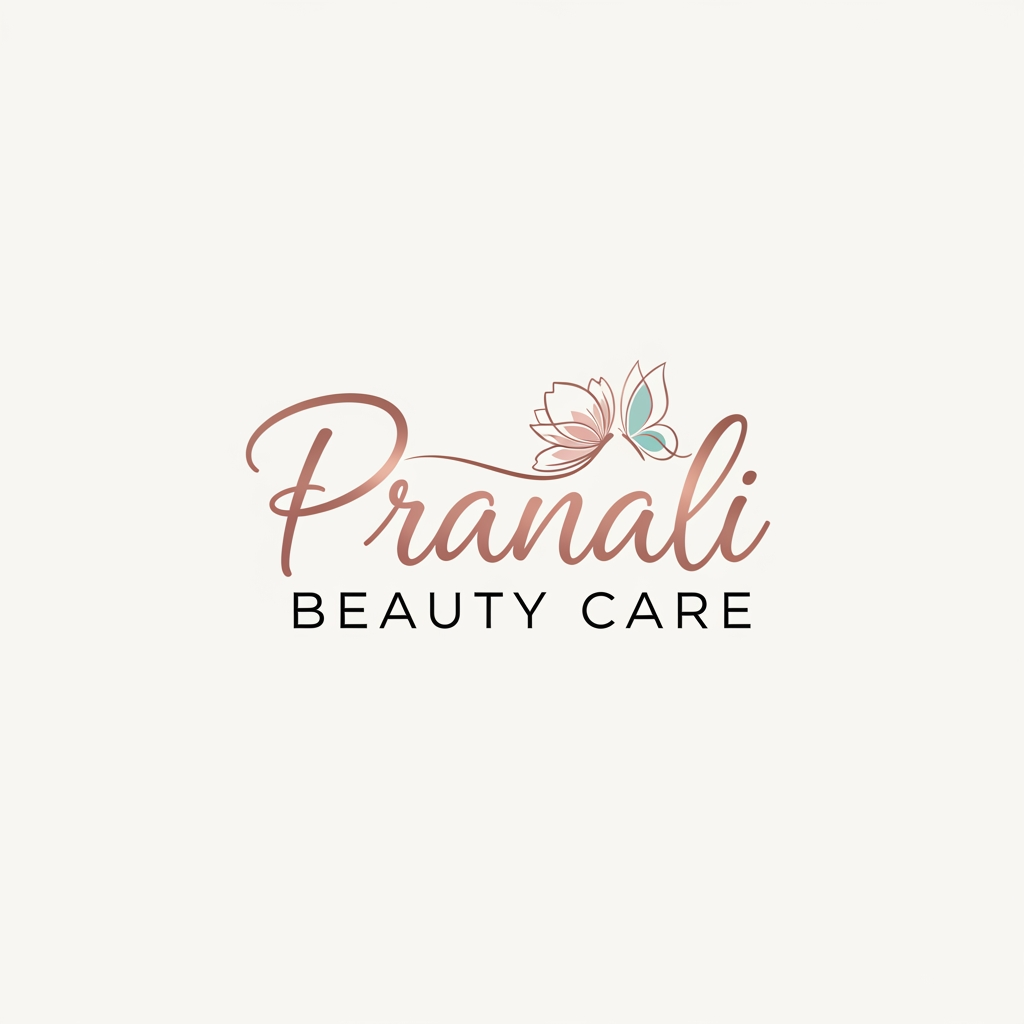 AI Design for Pranali Beauty Care i want only logo
