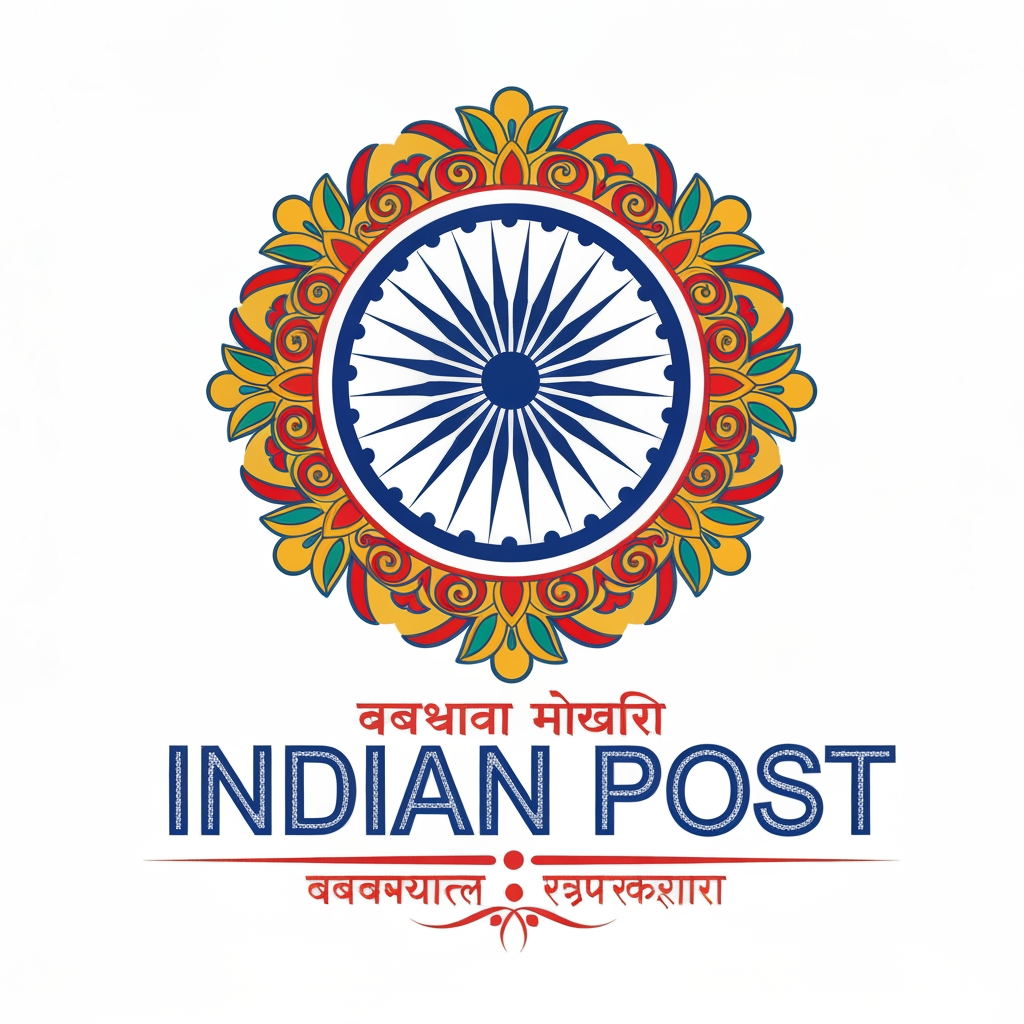 AI Design for To create a new indian post office logo