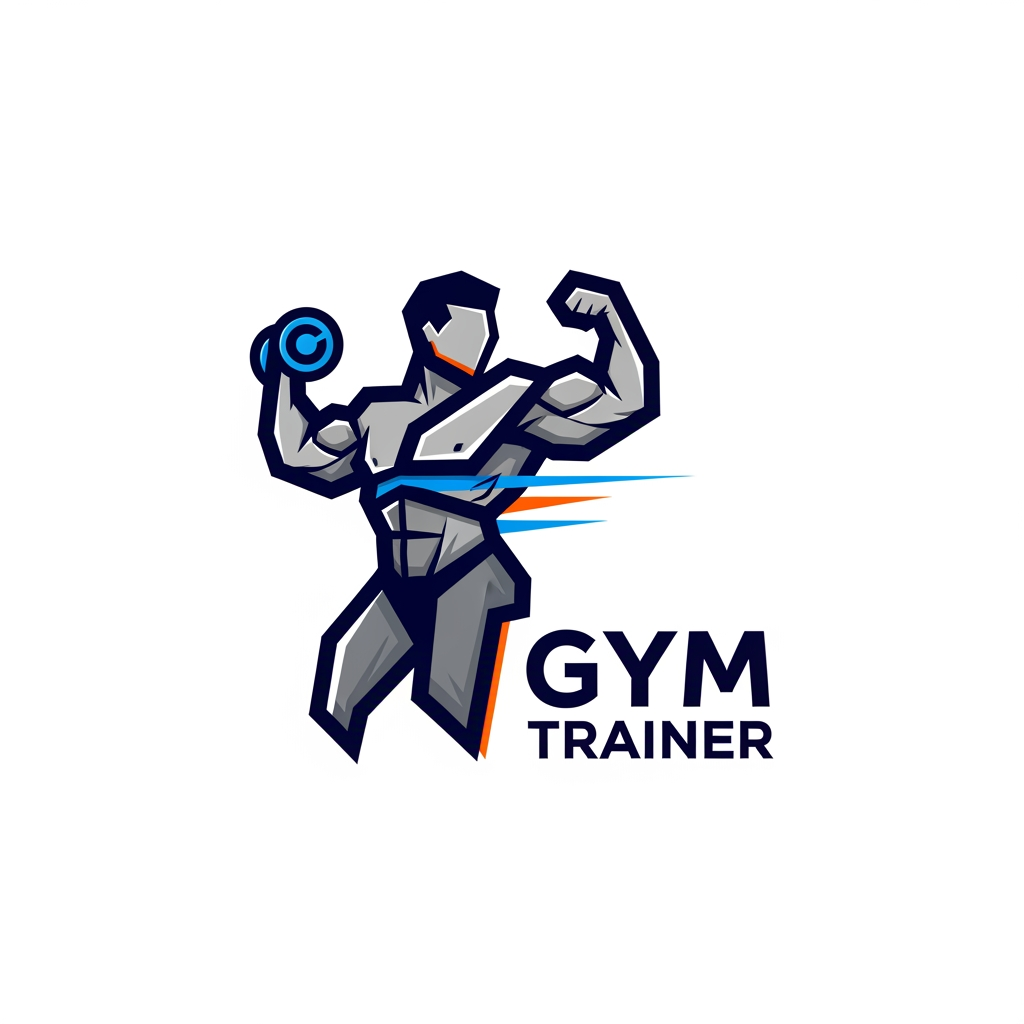 AI Design for i want to create a logo for a gym person that represent strenth