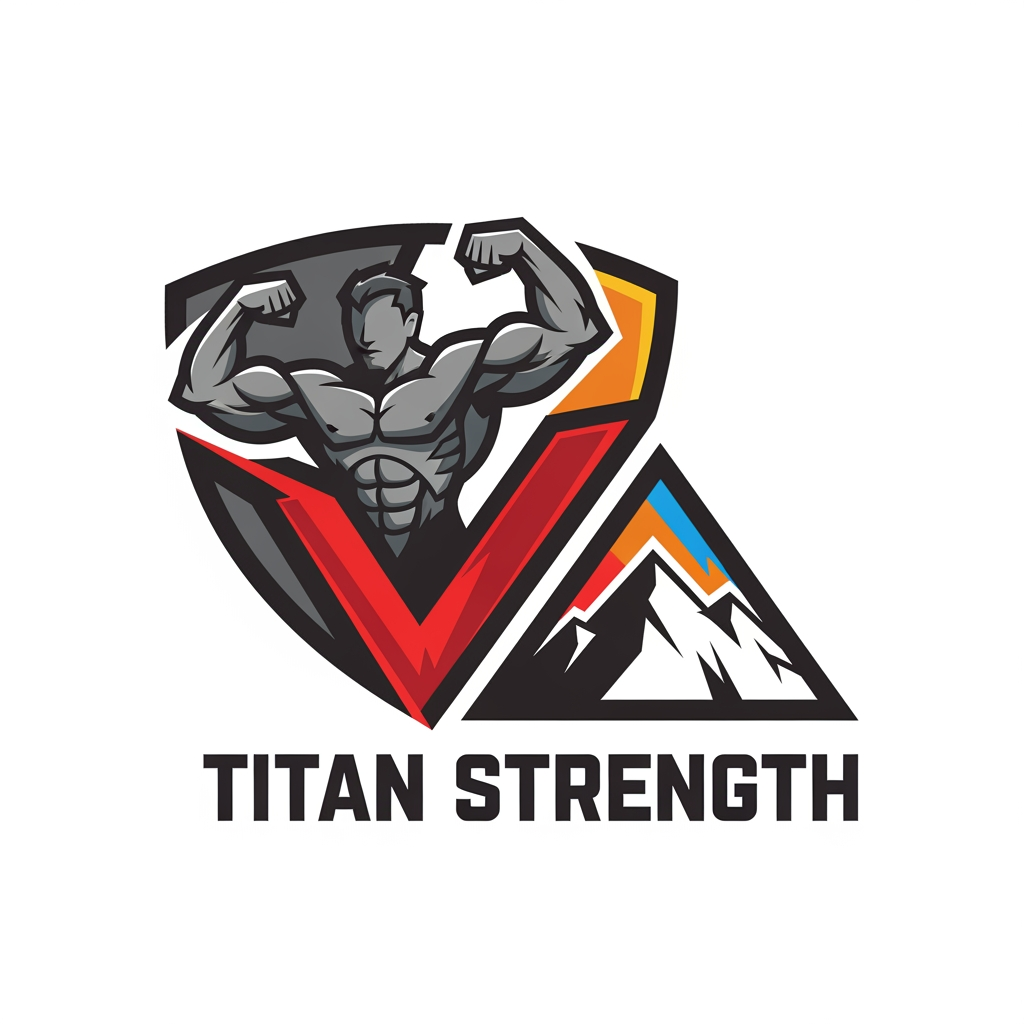 AI Design for i want to create a logo for a gym person that represent strenth