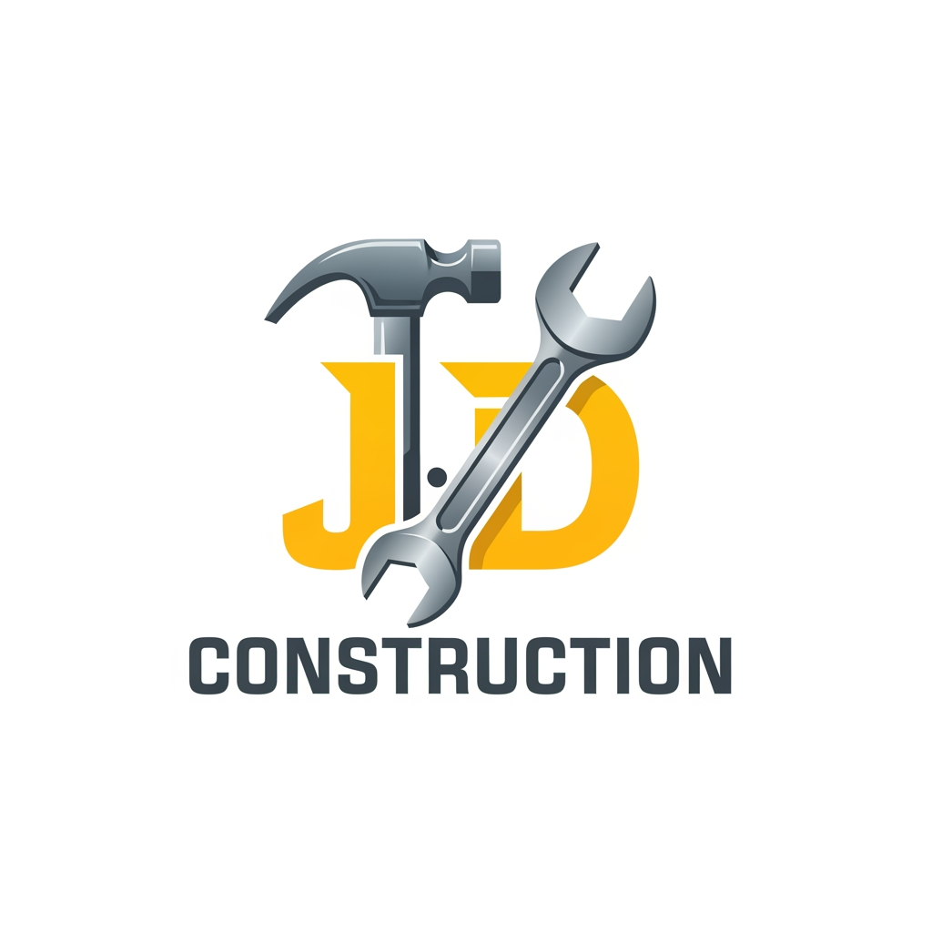 AI Design for j d construction logo create unique way