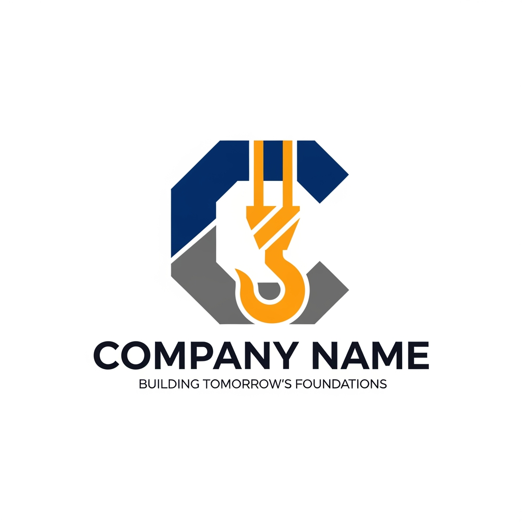 AI Design for design the cusntraction cmopanty logo