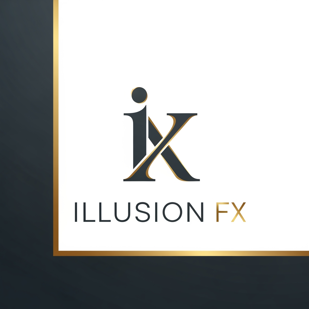 AI Design for Create a logo for the name Illusion FX , sleak , minimilistic decent and rich