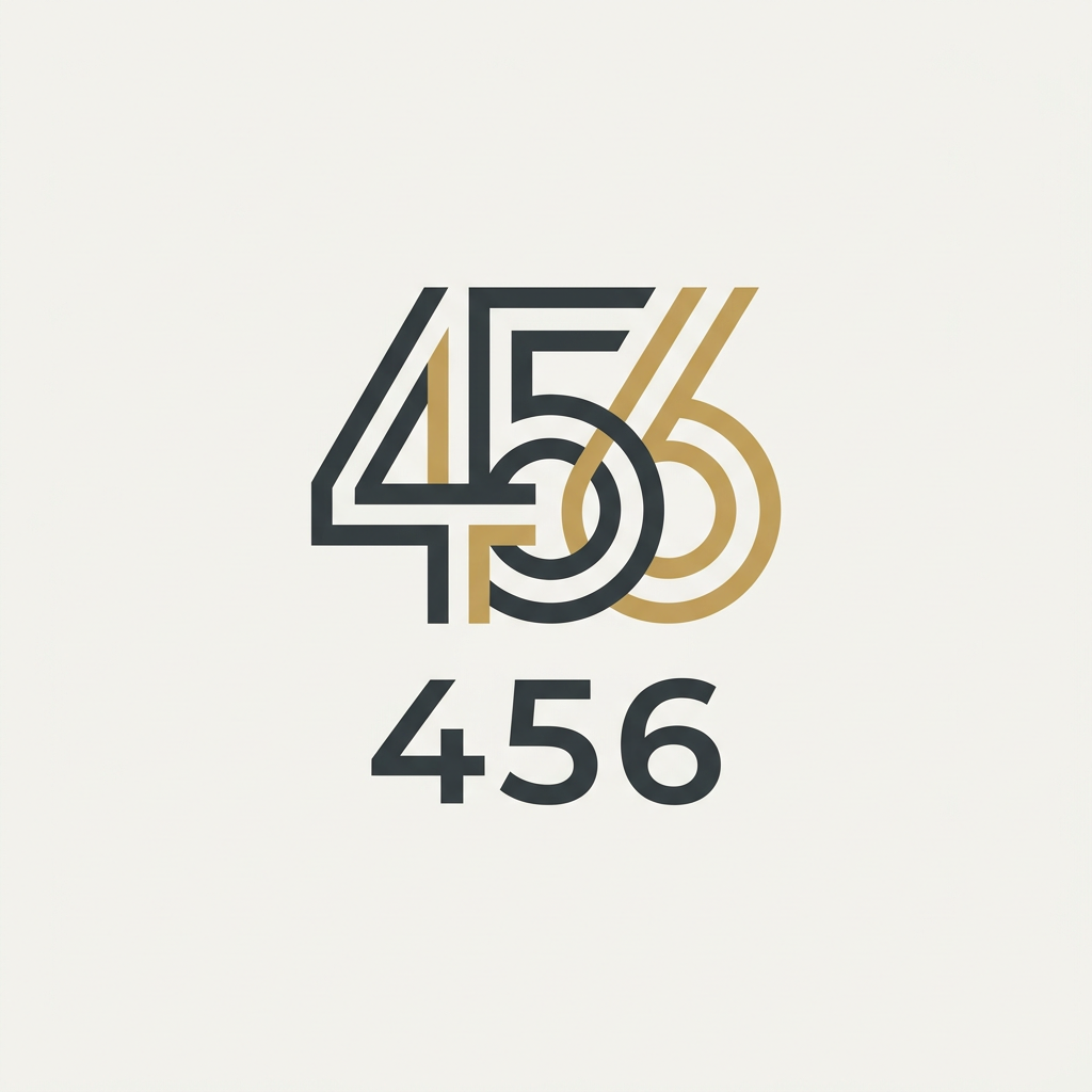 AI Design for A professional, minimalist logo design for {{product:456}}, featuring clean geometric lines and a sophisticated color palette. The aesthetic should be modern and versatile, suitable for high-end branding, set against a solid, neutral background with balanced negative space.