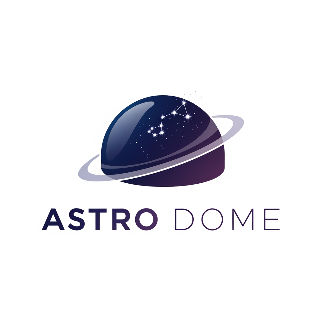 AI Design for i want best logo for my mobile dome planetorium business which name Astro Dome. Make good and uniq logo for that