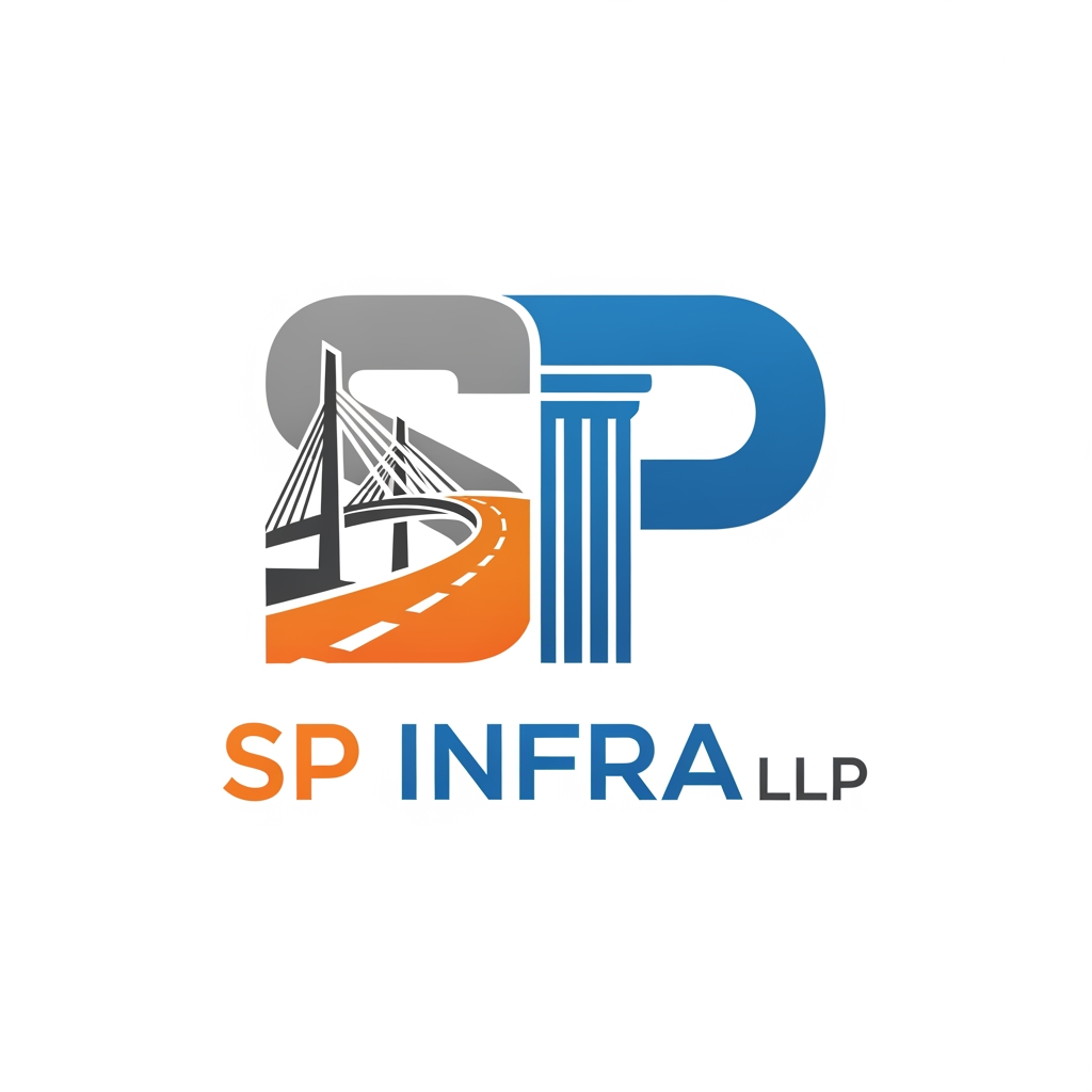 AI Design for sp infra llp logo design