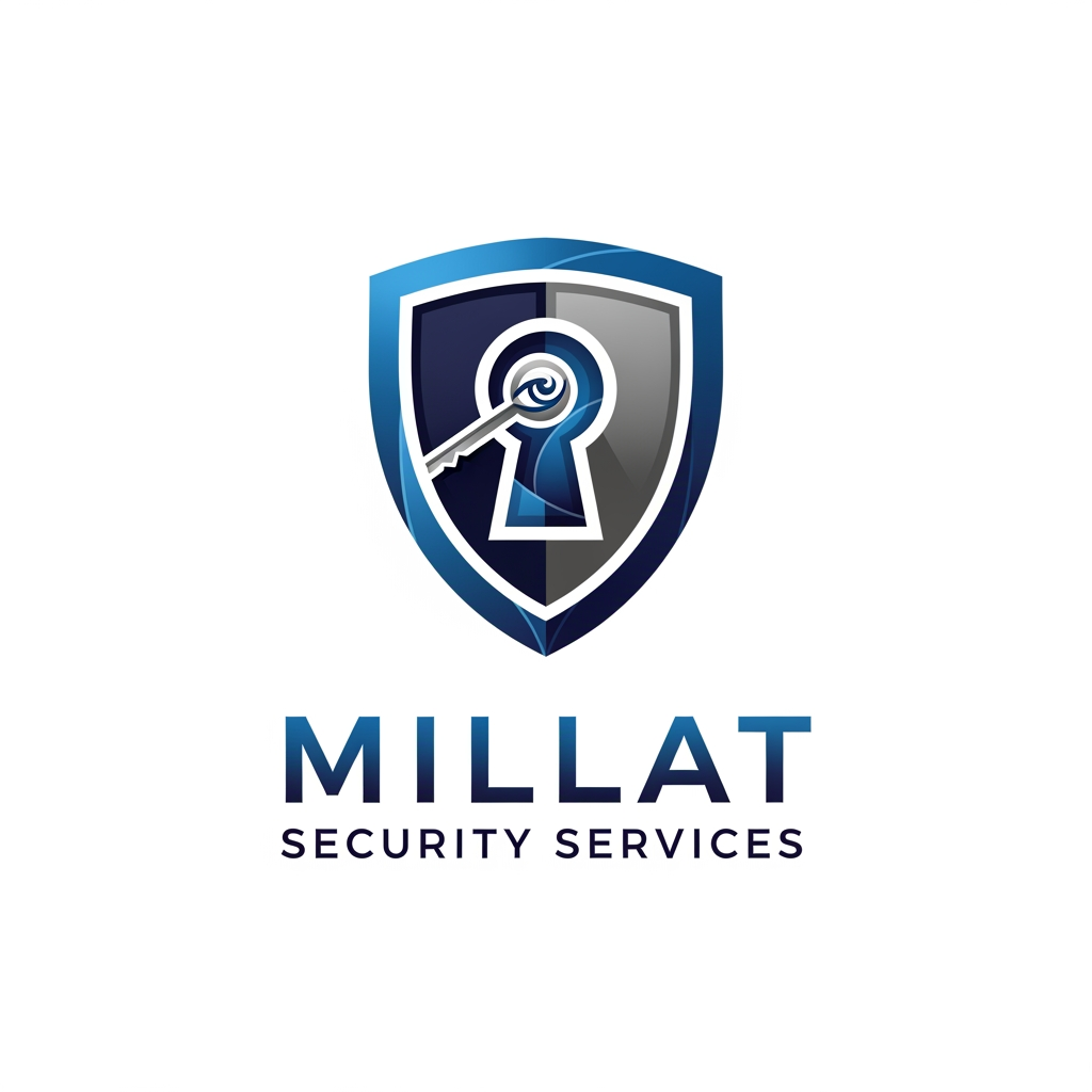 AI Design for CREAT A LOGO OF MILLAT SECURITY SERVICES FOR MYH COMPANY